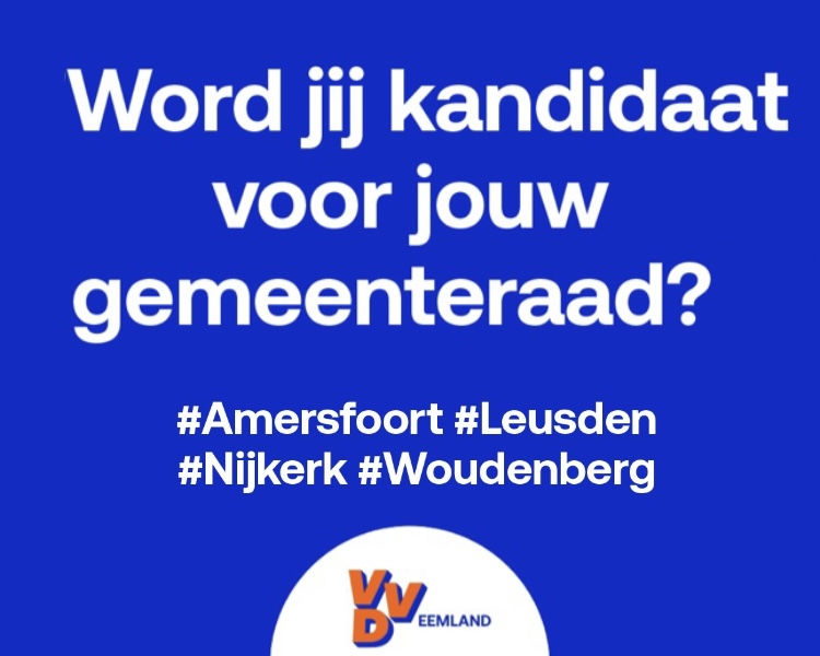Vandaag over een jaar mag je weer naar de stembus!

VVD Netwerk Eemland is op zoek naar betrokken en gedreven kandidaten die zich verkiesbaar willen stellen. Word jij de liberale stem van gemeente Amersfoort, Leusden, Nijkerk of Woudenberg? 

Lees meer:
eemland.vvd.nl/nieuws/57530/g…