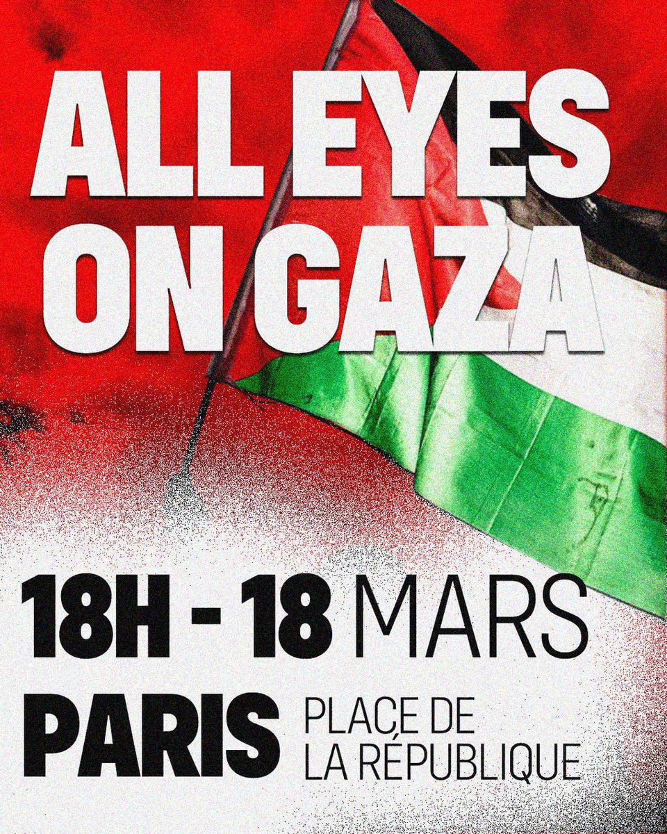 ArnaultRaphael's tweet photo. Rassemblement ce soir à Paris 🇵🇸 https://t.co/wGbybQ3SrR