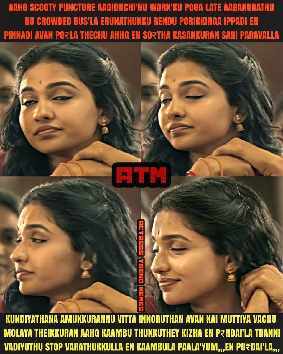 ATMKING20's tweet photo. The Women'S Bus Travel
 Tragedy Series[PART-TWO2]...
#ATM #ActressTrendMemes #bus
#busmemes #bustravel #busmeme
#tamilhotmemes #tamilactresshot https://t.co/l7UuuUkaa2