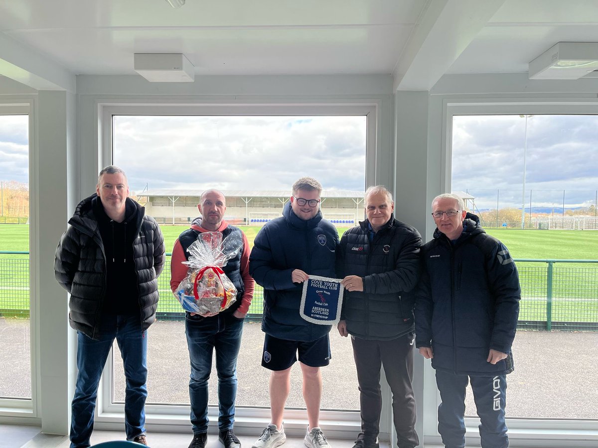 Cove Youth thanks Blairgowrie &amp; RattrayCommunity FC for their hospitality last Sunday. Inspirational visit to what is possible. What a fantastic facilty. <a href="/ScottishFA/">Scottish FA</a> <a href="/ScotFANorth/">North</a> <a href="/B_RCFC/">Blairgowrie and Rattray CFC</a>