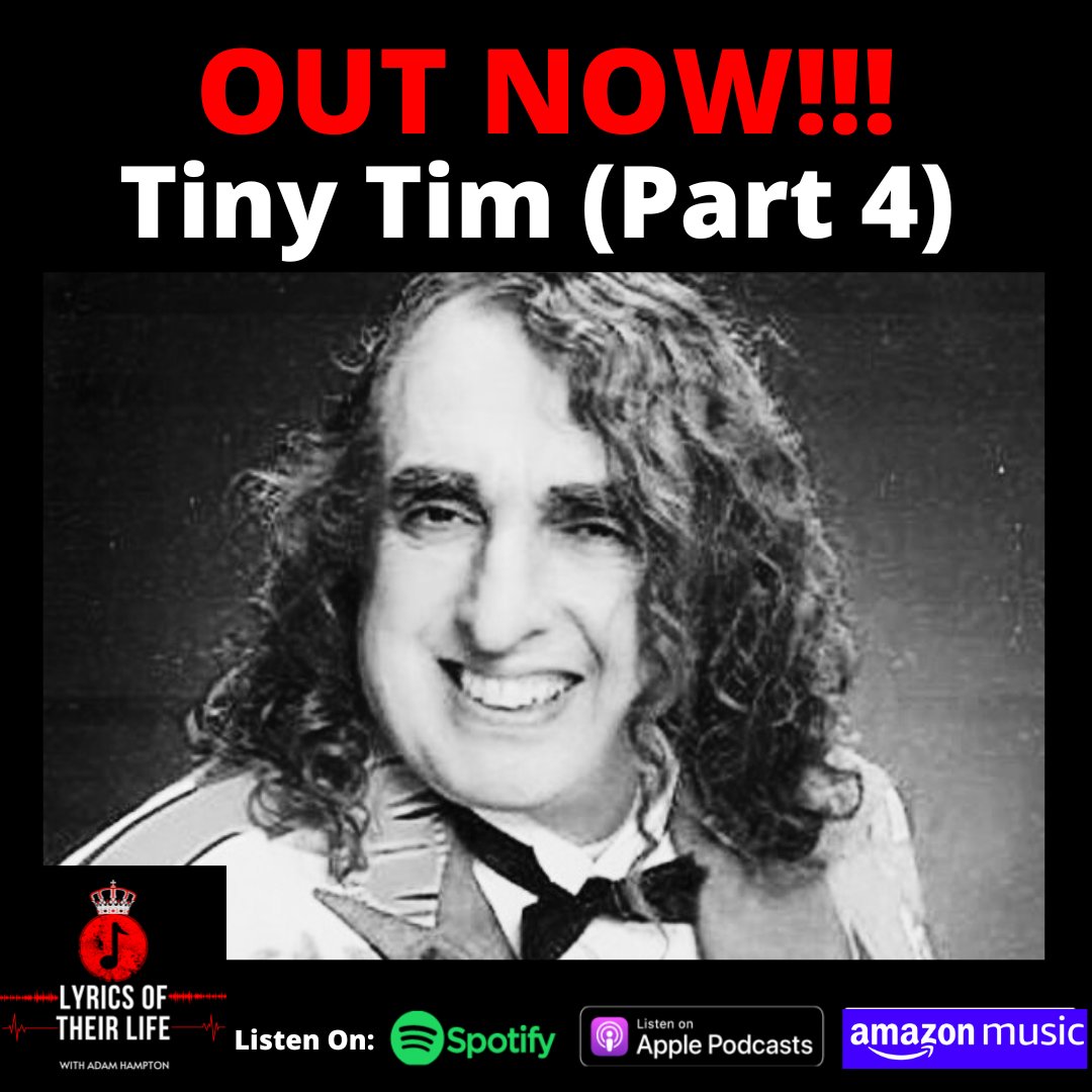 OUT NOW!!!

Tiny Tim (Part 4) - Final Years, Death &amp; Legacy

Listen now on:

Apple Podcasts: podcasts.apple.com/au/podcast/ep-…

Spotify:open.spotify.com/episode/03ebyU…

#podcast #lyricsoftheirlife #music #musichistory #tinytim #tiptoethroughthetulips