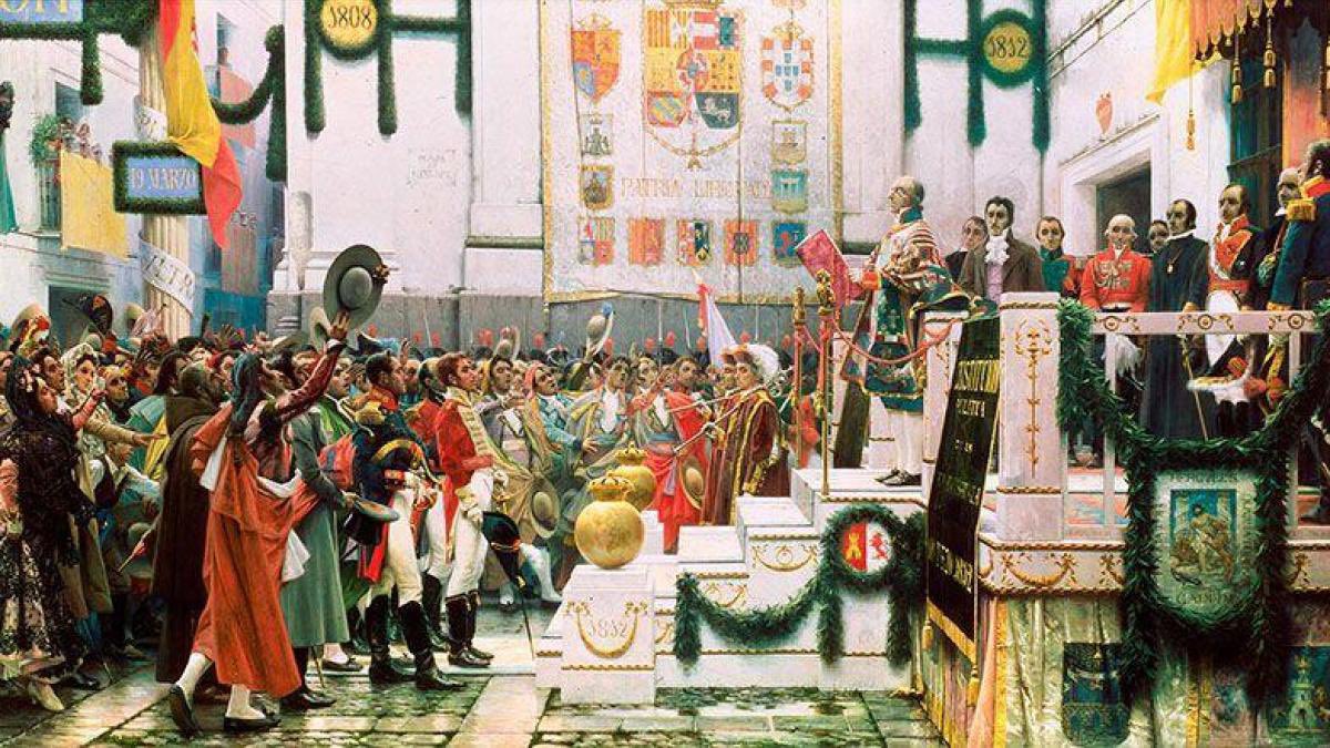 Cadiz_CF's tweet photo. Tal día como hoy en 1812 fue promulgada por las Cortes Generales de España, en Cádiz, la primera Constitución de nuestro país. 

Al coincidir con el día de San José, los gaditanos la apodaron como “La Pepa”, de ahí el grito de “¡Viva la Pepa!”, que desde entonces forma parte de nuestra historia.