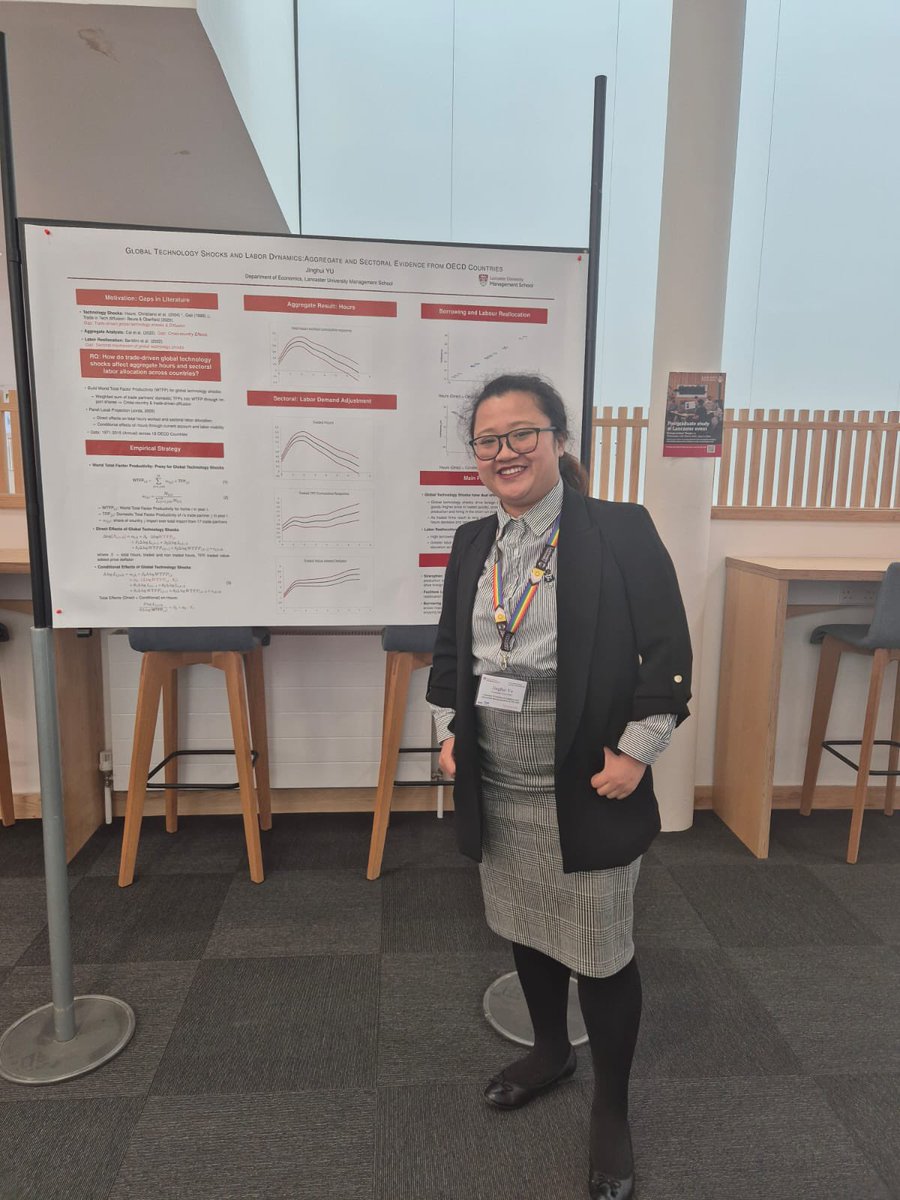 SageYJH's tweet photo. Had a great time presenting my poster at the ETM Workshop at Lancaster University! 🚀
Grateful for the insightful feedback and engaging discussions—excited to build on these ideas!
#EconTwitter #ETMWorkshop #PhDEconomics #AcademicNetworking https://t.co/YD5XYlvFiT