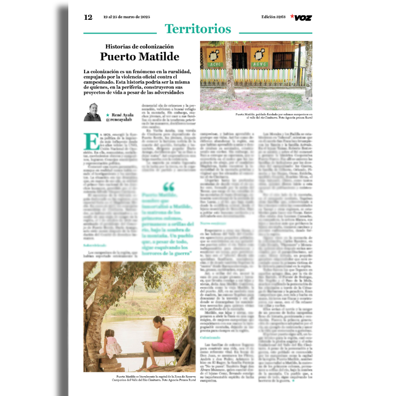 #Territorios | Historias de colonización

🛖 La colonización es un fenómeno en la ruralidad, empujado por la violencia oficial contra el campesinado. Esta historia podría ser la misma de quienes, en la periferia, construyeron sus proyectos de vida a pesar de las adversidades