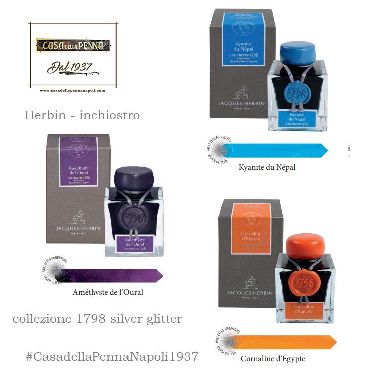 casadellapenna's tweet image. ✒️🩶✨#Herbin #inchiostro - #collezione1798 con #silver #glitter
🌐casadellapennanapoli.com/home/1888-herb…
🎨#KyantiedelNepal #CornioladEgitto #AmetistadeiMontiUrali
❣️#CasadellaPennaNapoli1937 #CasadellaPenna1937 #ink #fountainpen #penna #stilografica #idearegalo #scintillante