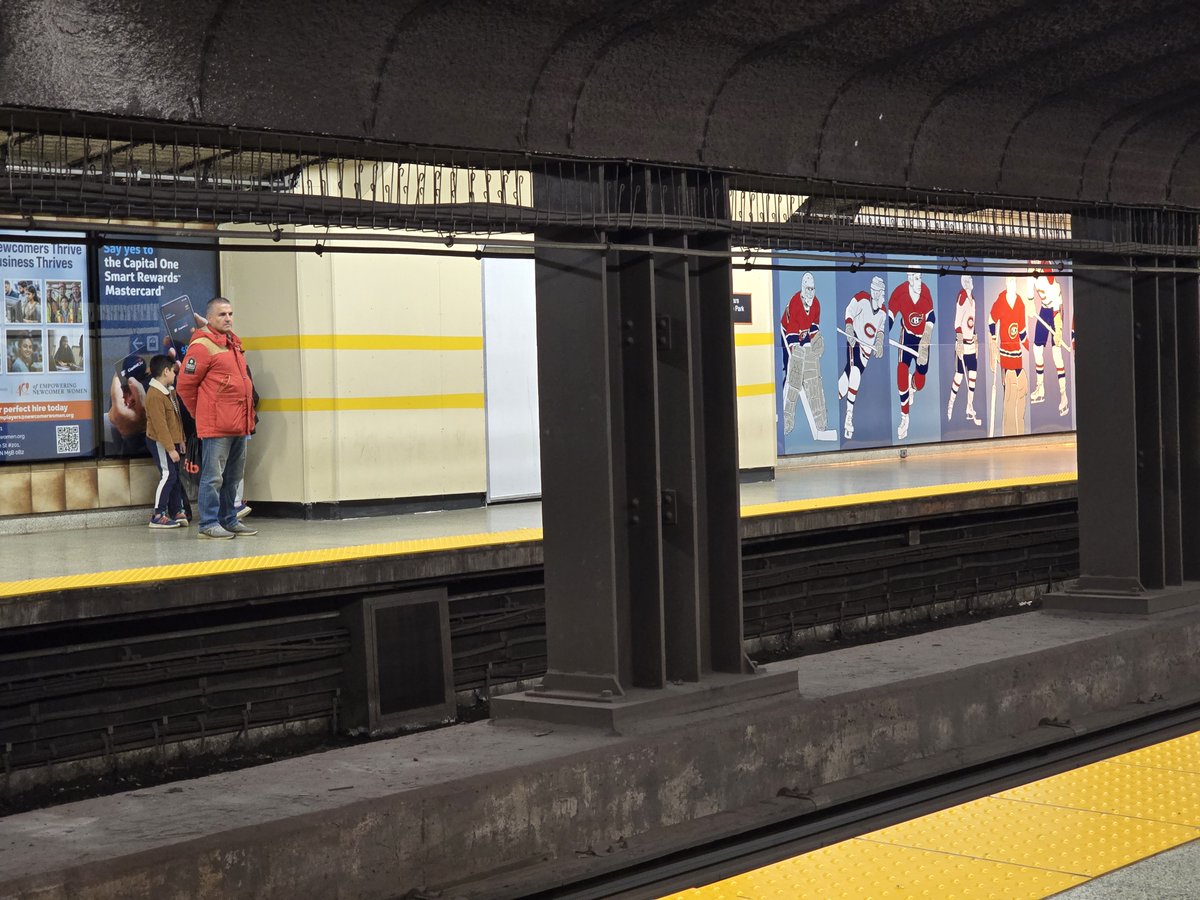 Waiting for the train.
#subway #Toronto #photography #HockeyEast