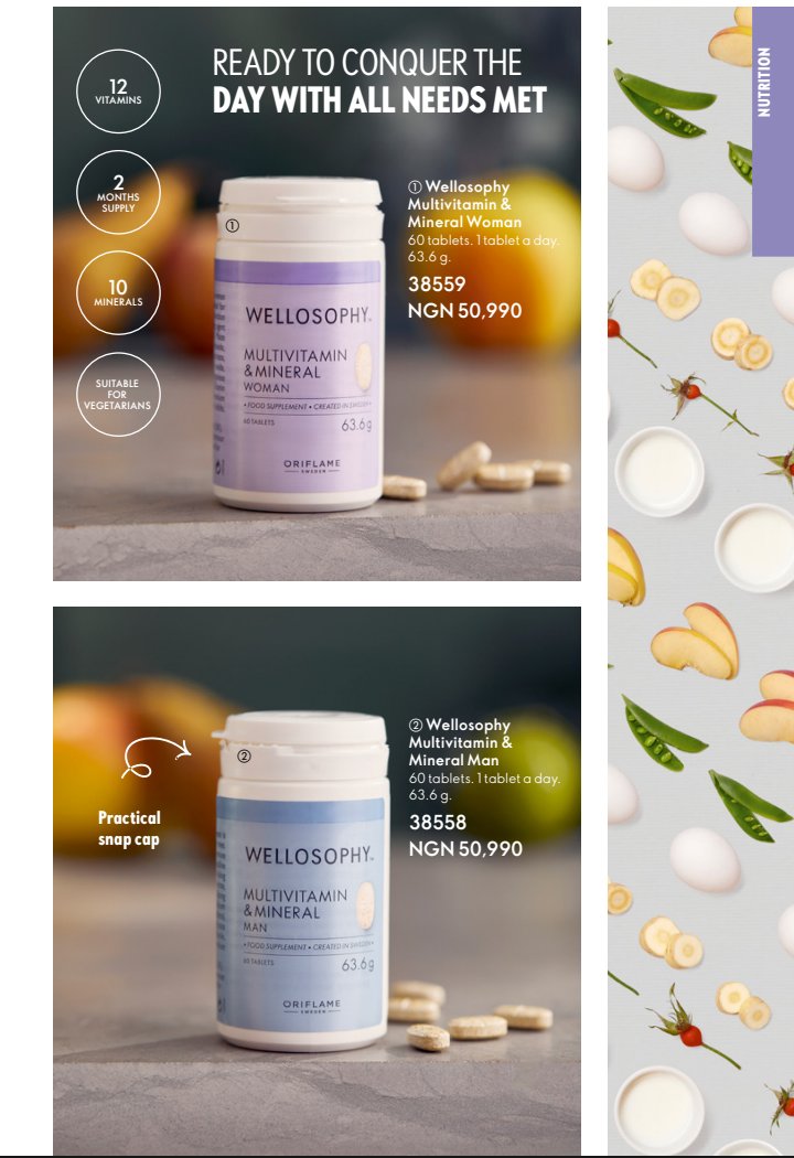 _Harrison_001's tweet image. Stay stronger. Stay Healthier.

Your body deserves the best—give it the power of Wellosophy Multivitamin! Specially formulated for men and women, it provides essential nutrients to keep you energized, resilient, and ready for whatever life throws your way.
#Oriflame #Wellosophy
