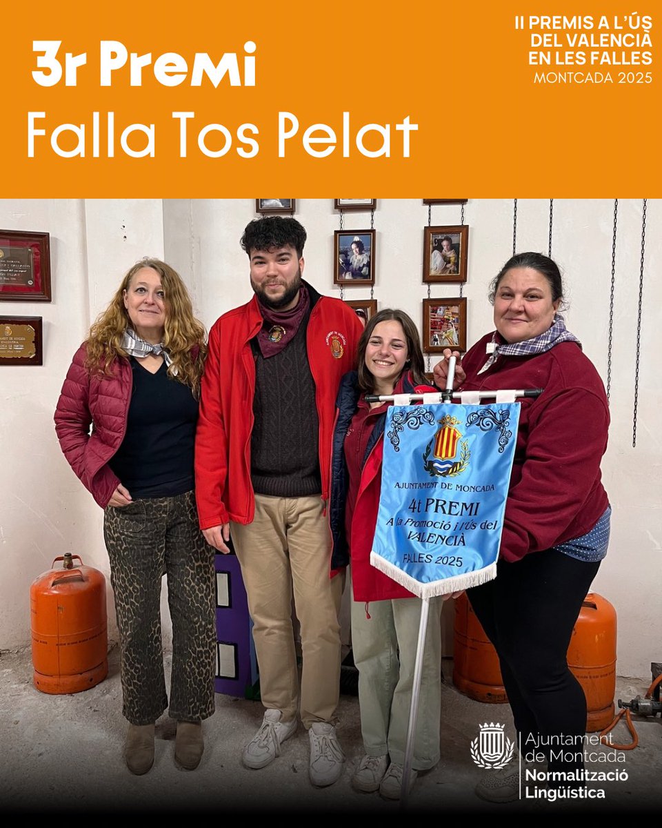 🏆 Ahir es va fer entrega dels Premis a l’Ús del Valencià en les Falles 2025 de Montcada!

1. Falla el Palmar
2. ⁠Falla l’Avinguda
3. ⁠Falla la Tauleta
4. ⁠Falla el Tos Pelat

L’enhorabona a les Comissions Falleres premiades i gràcies a totes pel gran treball.
