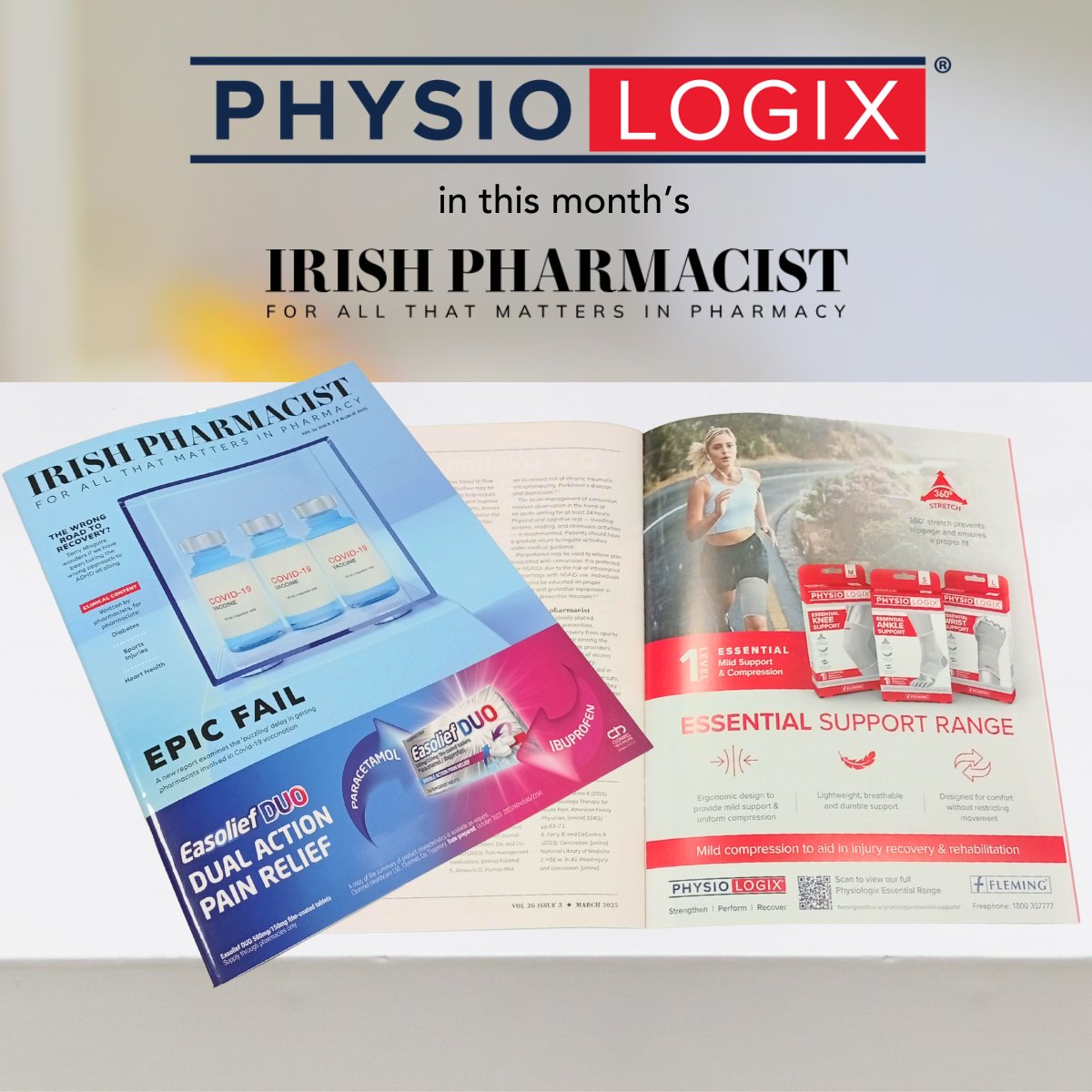 We’re delighted to see PhysioLogix in this month's <a href="/irishpharmacist/">Irish Pharmacist</a>! Be sure to check it out and discover how our innovative products can benefit both pharmacists and their customers!