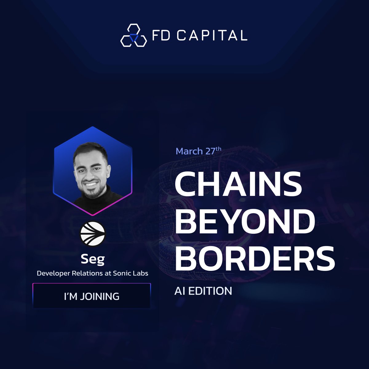 🎙 Introducing <a href="/0xseg/">seg.sonic</a>, Developer Relations at <a href="/SonicLabs/">Sonic Labs</a>!

Seg is a key advocate for dev empowerment in #Web3, helping builders unlock the power of modular execution layers.

🚀 Sonic Labs is revolutionizing #blockchain scalability, enabling seamless cross-network execution for