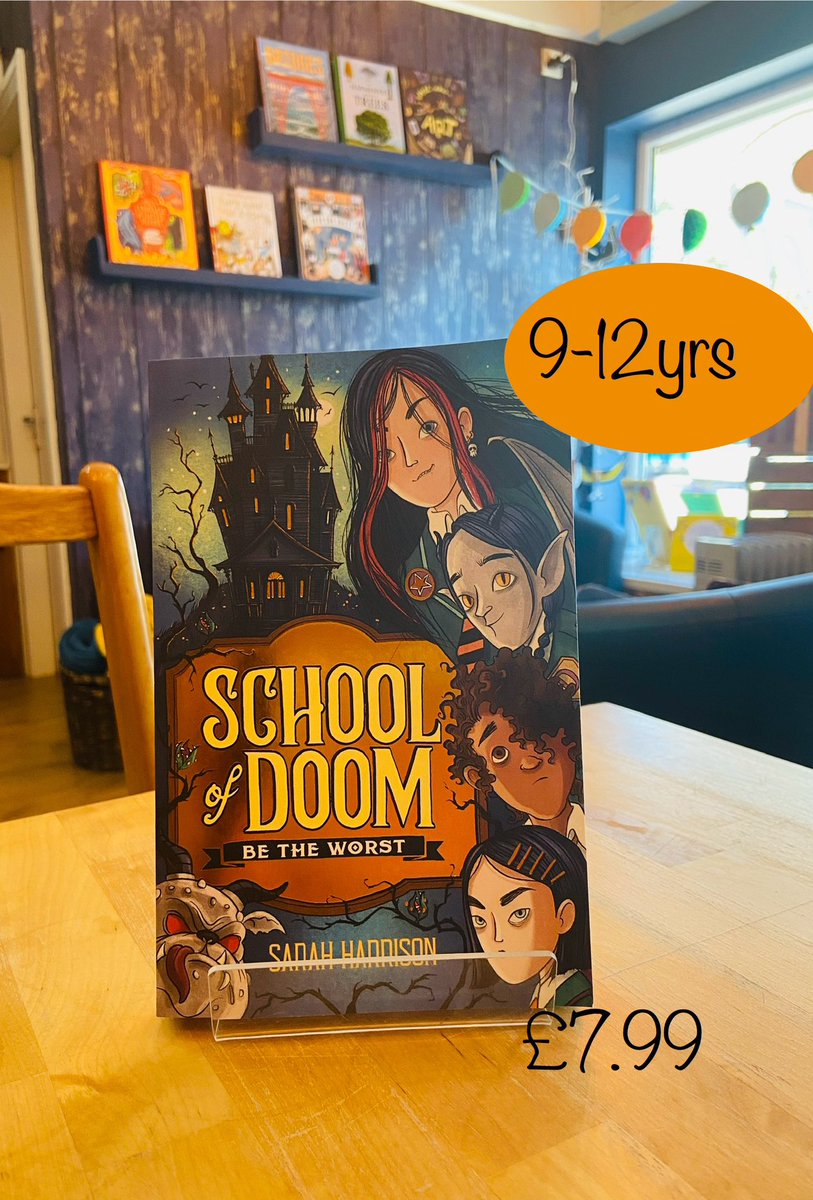 Tell Tales Books (@bookstales) on Twitter photo Morning,
I’m here at Tell Tales until 4pm today (Tuesday March 18th)
Excited for tomorrow because <a href="/SarahHarrisons/">Sarah Harrison</a> is calling over around three o’clock to sign a couple of copies of her new book School of Doom! So if you’d like a dedicated copy of this adventurous, funny book … Morning,
I’m here at Tell Tales until 4pm today (Tuesday March 18th)
Excited for tomorrow because <a href="/SarahHarrisons/">Sarah Harrison</a> is calling over around three o’clock to sign a couple of copies of her new book School of Doom! So if you’d like a dedicated copy of this adventurous, funny book …