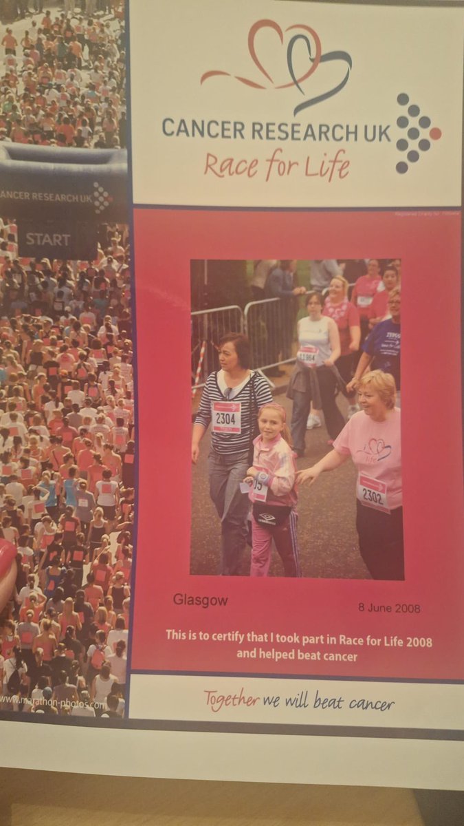 Came across this <a href="/raceforlife/">Race for Life</a> relic when clearing out this weekend. Cannot wait to be hosting at this finish line in May, 17 years later! Will you be there supporting <a href="/CR_UK/">Cancer Research UK</a> ?💗💙 #raceforlife