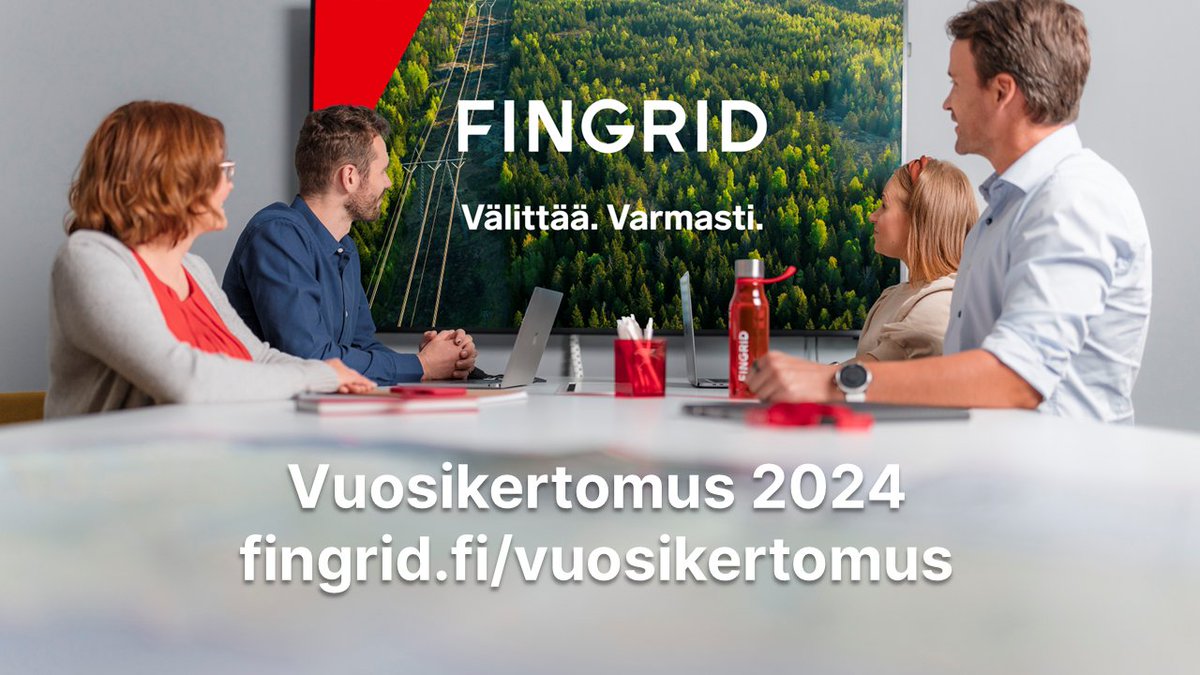 Olemme tänään julkaisseet Fingridin vuoden 2024 vuosikertomuksen! 📢
Vuosikertomus koostuu neljästä raportista, jotka tarjoavat kattavan katsauksen Fingridin vuoden 2024 toimintaan, tuloksiin ja hallinnointiin. Mukana on myös ensimmäistä kertaa ESRS-standardin mukainen
