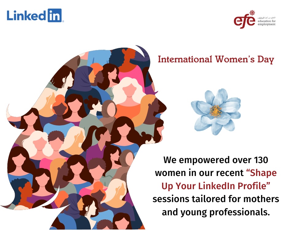 EFE is proud to have partnered with LinkedIn this International Women's Day to make a difference! 💪 Two impactful sessions helped mothers navigate their return to work and guided young female graduates in their job search journey. We're inspired by the women who joined us!