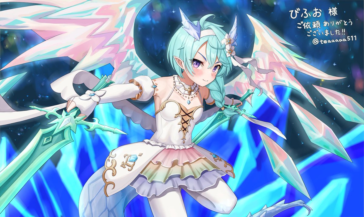 プリコネ「skebにてプリコネのシェフィを描かせていただきました。ご依頼いただきありがとう」|ティー(無職)@skeb募集中！(作業中1件)のイラスト