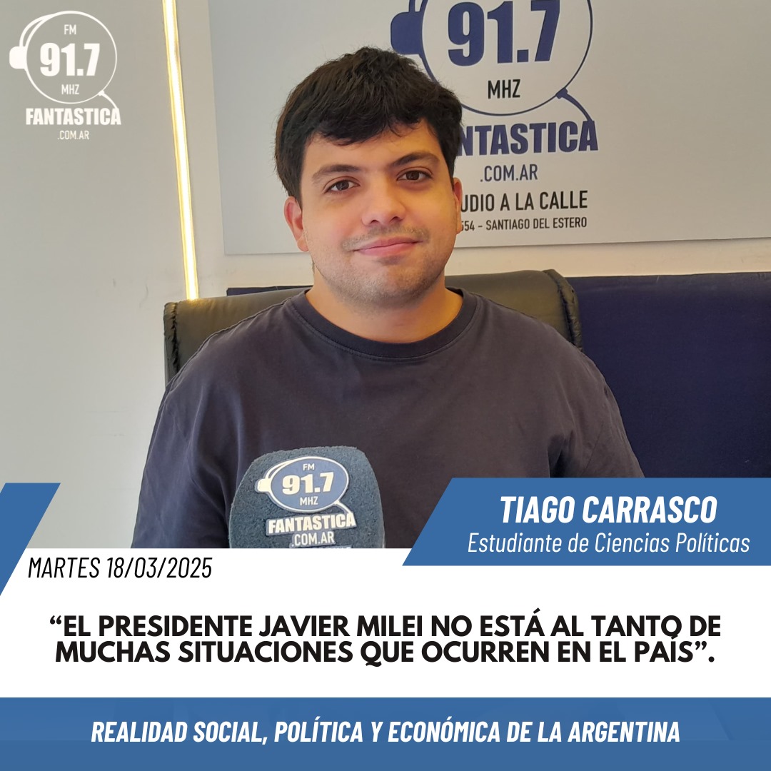 rfantastica91_7's tweet photo. 🗣️𝑻𝒊𝒂𝒈𝒐 𝑪𝒂𝒓𝒓𝒂𝒔𝒄𝒐 𝒅𝒆𝒔𝒕𝒂𝒄𝒐́ 𝒒𝒖𝒆 𝒍𝒂𝒔 𝒊𝒏𝒕𝒆𝒓𝒑𝒓𝒆𝒕𝒂𝒄𝒊𝒐𝒏𝒆𝒔 𝒔𝒐𝒃𝒓𝒆 𝒍𝒂 𝒓𝒆𝒂𝒍𝒊𝒅𝒂𝒅 𝒑𝒐𝒍𝒊́𝒕𝒊𝒄𝒂 𝒗𝒂𝒓𝒊́𝒂𝒏, 𝒚𝒂 𝒒𝒖𝒆 𝒆𝒍 𝒋𝒖𝒊𝒄𝒊𝒐 𝒒𝒖𝒆 𝒔𝒆 𝒉𝒂𝒄𝒆 𝒔𝒐𝒃𝒓𝒆 𝒆𝒍𝒍𝒂 𝒄𝒂𝒎𝒃𝒊𝒂 𝒆𝒏 𝒖𝒏𝒂 𝒔𝒐𝒄𝒊𝒆𝒅𝒂𝒅 𝒆𝒏 𝒄𝒐𝒏𝒔𝒕𝒂𝒏𝒕𝒆 𝒕𝒓𝒂𝒏𝒔𝒇𝒐𝒓𝒎𝒂𝒄𝒊𝒐́𝒏. 𝑨𝒅𝒆𝒎𝒂́𝒔, 𝒔𝒖𝒃𝒓𝒂𝒚𝒐́ 𝒒𝒖𝒆 𝒂𝒄𝒕𝒖𝒂𝒍𝒎𝒆𝒏𝒕𝒆 𝒏𝒐 𝒆𝒙𝒊𝒔𝒕𝒆 𝒖𝒏 𝒎𝒐𝒅𝒆𝒍𝒐 𝒅𝒆 𝒑𝒂𝒊́𝒔 𝒄𝒍𝒂𝒓𝒐 𝒂 𝒔𝒆𝒈𝒖𝒊𝒓, 𝒚 𝒅𝒆𝒏𝒕𝒓𝒐 𝒅𝒆𝒍 𝒆𝒔𝒑𝒆𝒄𝒕𝒓𝒐 𝒑𝒐𝒍𝒊́𝒕𝒊𝒄𝒐 𝒏𝒐 𝒉𝒂𝒚 𝒑𝒓𝒐𝒑𝒖𝒆𝒔𝒕𝒂𝒔 𝒒𝒖𝒆 𝒍𝒐𝒈𝒓𝒆𝒏 𝒂𝒕𝒓𝒂𝒆𝒓 𝒂 𝒍𝒂 𝒋𝒖𝒗𝒆𝒏𝒕𝒖𝒅 𝒉𝒂𝒄𝒊𝒂 𝒖𝒏𝒂 𝒊𝒅𝒆𝒐𝒍𝒐𝒈𝒊́𝒂 𝒅𝒆𝒕𝒆𝒓𝒎𝒊𝒏𝒂𝒅𝒂. 𝑪𝒊𝒕𝒐́ 𝒂𝒍 𝒑𝒆𝒓𝒐𝒏𝒊𝒔𝒎𝒐 𝒄𝒐𝒎𝒐 𝒖𝒏 𝒆𝒋𝒆𝒎𝒑𝒍𝒐, 𝒔𝒆𝒏̃𝒂𝒍𝒂𝒏𝒅𝒐 𝒒𝒖𝒆 𝒂𝒖́𝒏 𝒍𝒆 𝒇𝒂𝒍𝒕𝒂 𝒕𝒓𝒂𝒃𝒂𝒋𝒂𝒓 𝒑𝒂𝒓𝒂 𝒄𝒐𝒏𝒗𝒐𝒄𝒂𝒓 𝒂 𝒍𝒂 𝒎𝒊𝒍𝒊𝒕𝒂𝒏𝒄𝒊𝒂, 𝒇𝒐𝒎𝒆𝒏𝒕𝒂𝒓 𝒆𝒍 𝒅𝒆𝒃𝒂𝒕𝒆 𝒚 𝒄𝒂𝒏𝒂𝒍𝒊𝒛𝒂𝒓 𝒊𝒅𝒆𝒂𝒔 𝒆𝒏 𝒍𝒐𝒔 𝒑𝒓𝒐𝒄𝒆𝒔𝒐𝒔 𝒆𝒍𝒆𝒄𝒕𝒐𝒓𝒂𝒍𝒆𝒔 𝒚 𝒆𝒏 𝒍𝒂 𝒄𝒐𝒏𝒒𝒖𝒊𝒔𝒕𝒂 𝒅𝒆 𝒍𝒐𝒔 𝒐́𝒓𝒈𝒂𝒏𝒐𝒔 𝒅𝒆 𝒑𝒐𝒅𝒆𝒓. 𝑬𝒔𝒕𝒐 𝒆𝒔 𝒆𝒔𝒆𝒏𝒄𝒊𝒂𝒍 𝒑𝒂𝒓𝒂 𝒆𝒗𝒊𝒕𝒂𝒓 𝒉𝒊𝒔𝒕𝒐𝒓𝒊𝒂𝒔 𝒄𝒊́𝒄𝒍𝒊𝒄𝒂𝒔. 𝑺𝒆𝒈𝒖́𝒏 𝑪𝒂𝒓𝒓𝒂𝒔𝒄𝒐, 𝒑𝒂𝒓𝒂 𝒒𝒖𝒆 𝒆𝒍 𝒑𝒆𝒓𝒐𝒏𝒊𝒔𝒎𝒐 𝒇𝒖𝒏𝒄𝒊𝒐𝒏𝒆, 𝒍𝒂 𝒈𝒆𝒏𝒕𝒆 𝒅𝒆𝒃𝒆 𝒕𝒆𝒏𝒆𝒓 𝒆𝒍 "𝒄𝒐𝒓𝒂𝒛𝒐́𝒏 𝒗𝒊𝒗𝒐", 𝒑𝒆𝒓𝒐 𝒉𝒐𝒚 𝒆𝒏 𝒅𝒊́𝒂, 𝒎𝒖𝒄𝒉𝒐𝒔 𝒋𝒐́𝒗𝒆𝒏𝒆𝒔 𝒄𝒂𝒓𝒆𝒄𝒆𝒏 𝒅𝒆 𝒍𝒂 𝒔𝒆𝒏𝒔𝒊𝒃𝒊𝒍𝒊𝒅𝒂𝒅 𝒏𝒆𝒄𝒆𝒔𝒂𝒓𝒊𝒂, 𝒑𝒖𝒆𝒔 𝒏𝒐 𝒍𝒆𝒔 𝒅𝒖𝒆𝒍𝒆 𝒍𝒐 𝒒𝒖𝒆 𝒍𝒆 𝒔𝒖𝒄𝒆𝒅𝒆 𝒂𝒍 𝒑𝒓𝒐́𝒋𝒊𝒎𝒐.

NOTA COMPLETA AQUÍ 👇🏼
https://t.co/SIvnnmfltO

#pais #argentina #política #economía #sociedad