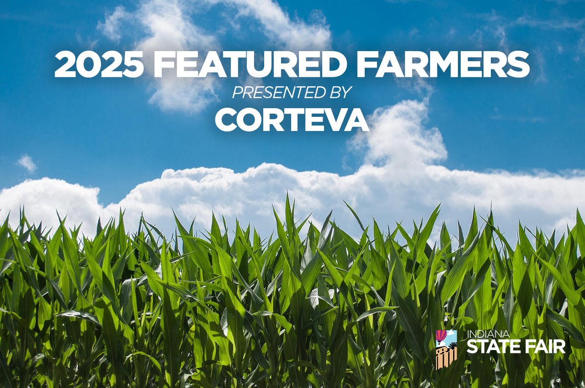Indiana State Fair (@indystatefair) on Twitter photo JUST ANNOUNCED! Along with our partners at <a href="/corteva/">Corteva Agriscience</a> , we are proud to unveil the highly anticipated 2025 Featured Farmers that will be honored at this year’s Indiana State Fair! In its 10th year, this popular program celebrates and helps put a face on Hoosier agriculture by JUST ANNOUNCED! Along with our partners at <a href="/corteva/">Corteva Agriscience</a> , we are proud to unveil the highly anticipated 2025 Featured Farmers that will be honored at this year’s Indiana State Fair! In its 10th year, this popular program celebrates and helps put a face on Hoosier agriculture by