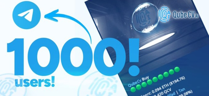 vbabygirlie's tweet photo. Milestone unlocked—1,000 Telegram members! 🚀 @QubeCV_AI is growing fast, and early adopters are securing their spots. The future is being built now—join us! #AI #Blockchain #QCV https://t.co/DChe85dGk7