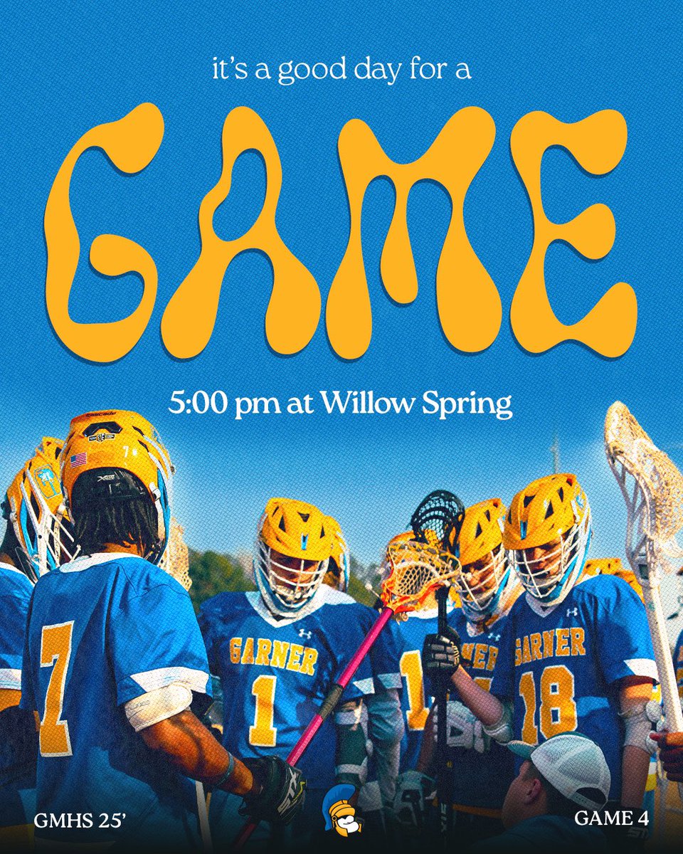GAMEDAY
🆚: Willow Spring
🕰️: 5:00
📍: Willow Spring High School
🎟️: GoFan