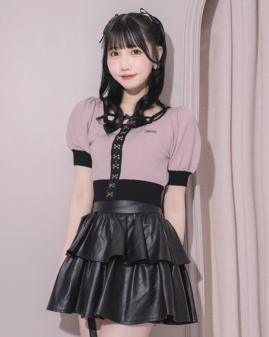 ビジューチョーカーニットワンピース – pium