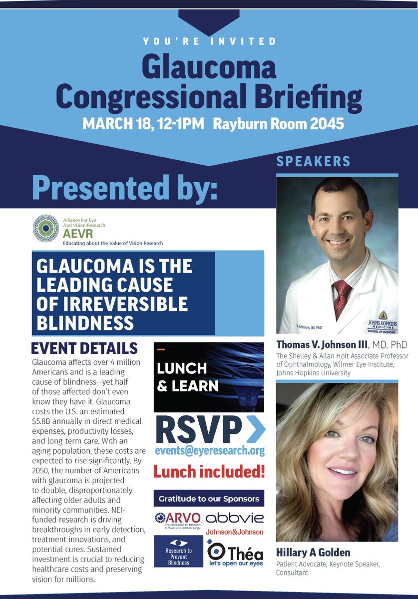 Hillary A Golden 🚢 (@hillarya_golden) on Twitter photo Beautiful day here in D.C. 🇺🇸
Excited to speak at the <a href="/NAEVRAdvocacy/">National Alliance for Eye & Vision Research/NAEVR</a> Glaucoma Congressional Briefing today with <a href="/ThomasVJohnson1/">Tom Johnson</a>!
💥There is power when patients are coupled with researchers and clinicians to speak at events.
Let’s do this! Beautiful day here in D.C. 🇺🇸
Excited to speak at the <a href="/NAEVRAdvocacy/">National Alliance for Eye & Vision Research/NAEVR</a> Glaucoma Congressional Briefing today with <a href="/ThomasVJohnson1/">Tom Johnson</a>!
💥There is power when patients are coupled with researchers and clinicians to speak at events.
Let’s do this!