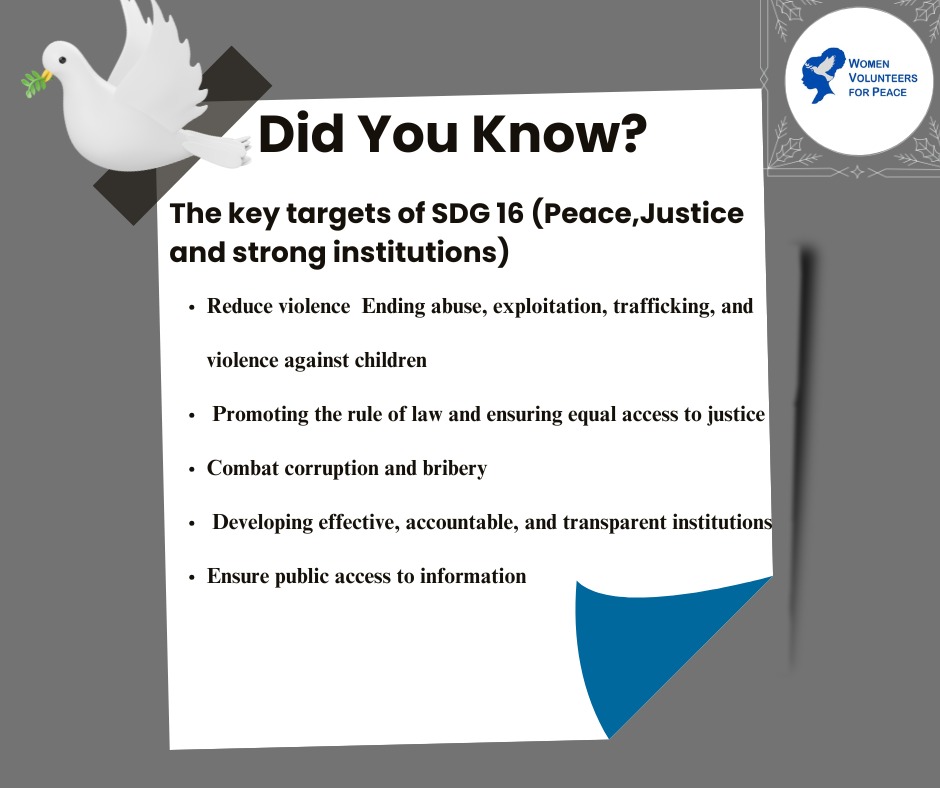WOVOP_org's tweet photo. SDG 16 calls for ending violence ensuring access to justice and building accountable justice systems?Promoting peace and justice ensures sustainable development locally and internationally. As an individual how are you contributing to a just and peaceful world?
#peaceand justice https://t.co/GyDAg29M0T
