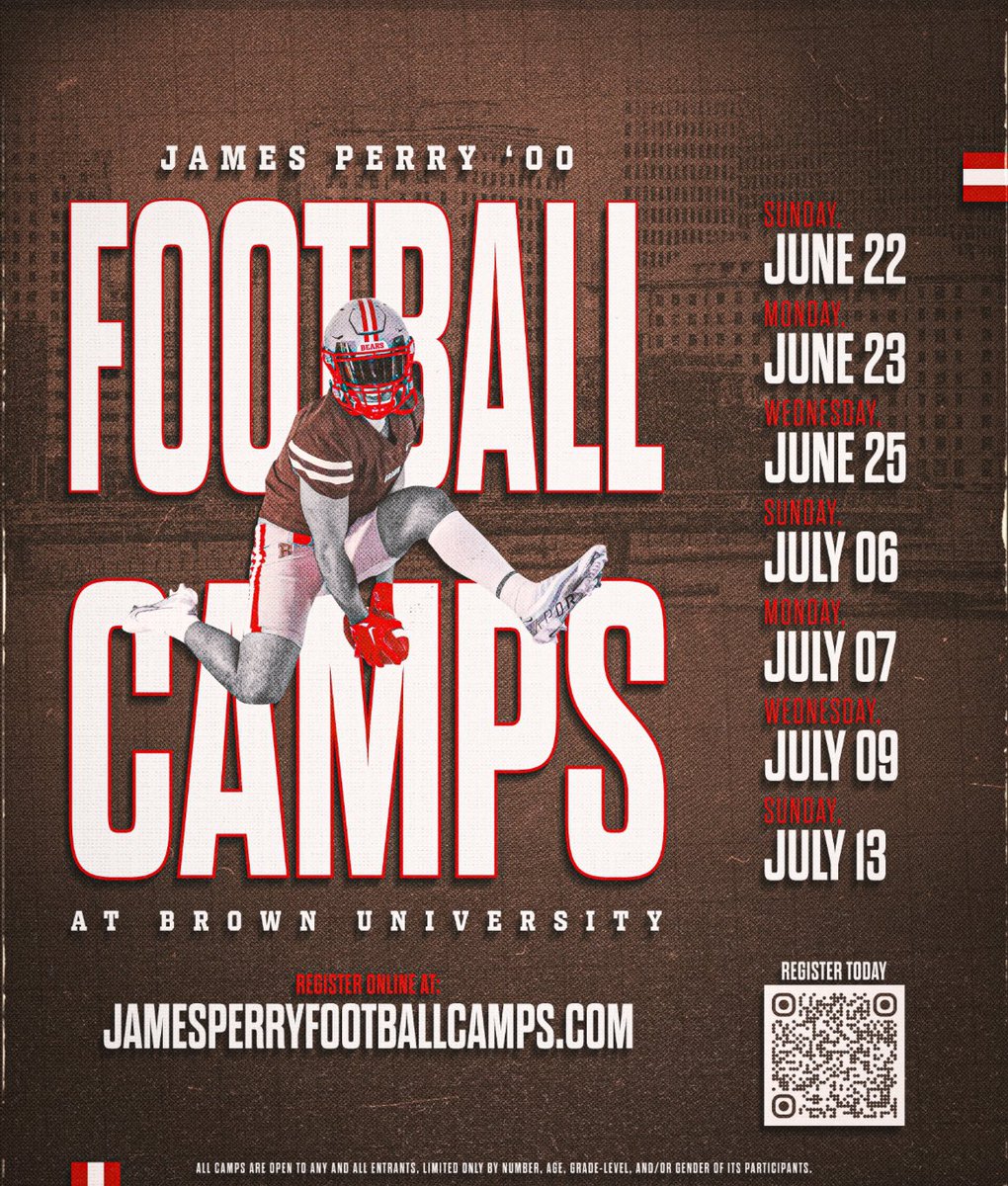 Thank you <a href="/BrownHCPerry/">James Perry '00</a> for the invite to camp! <a href="/CoachEMorrissey/">Eddy Morrissey</a> <a href="/JeffersonFootba/">Jefferson Football</a> <a href="/bigka54/">Kevin McAlmont</a> <a href="/JHS_Prospects/">Jefferson Prospects - 2024 GA State Runner Up 🏈</a> <a href="/jhsmdb/">Mike Brown</a>