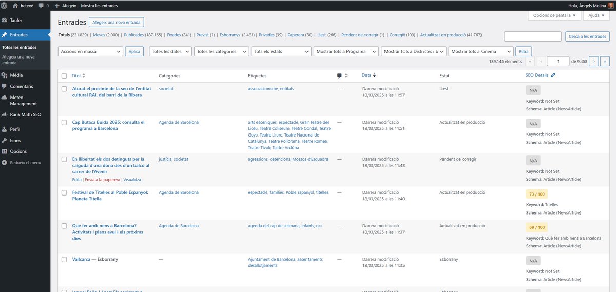 avui arribo a les 2000 entrades al web de <a href="/beteve/">betevé</a> , deu n'hi do 😏