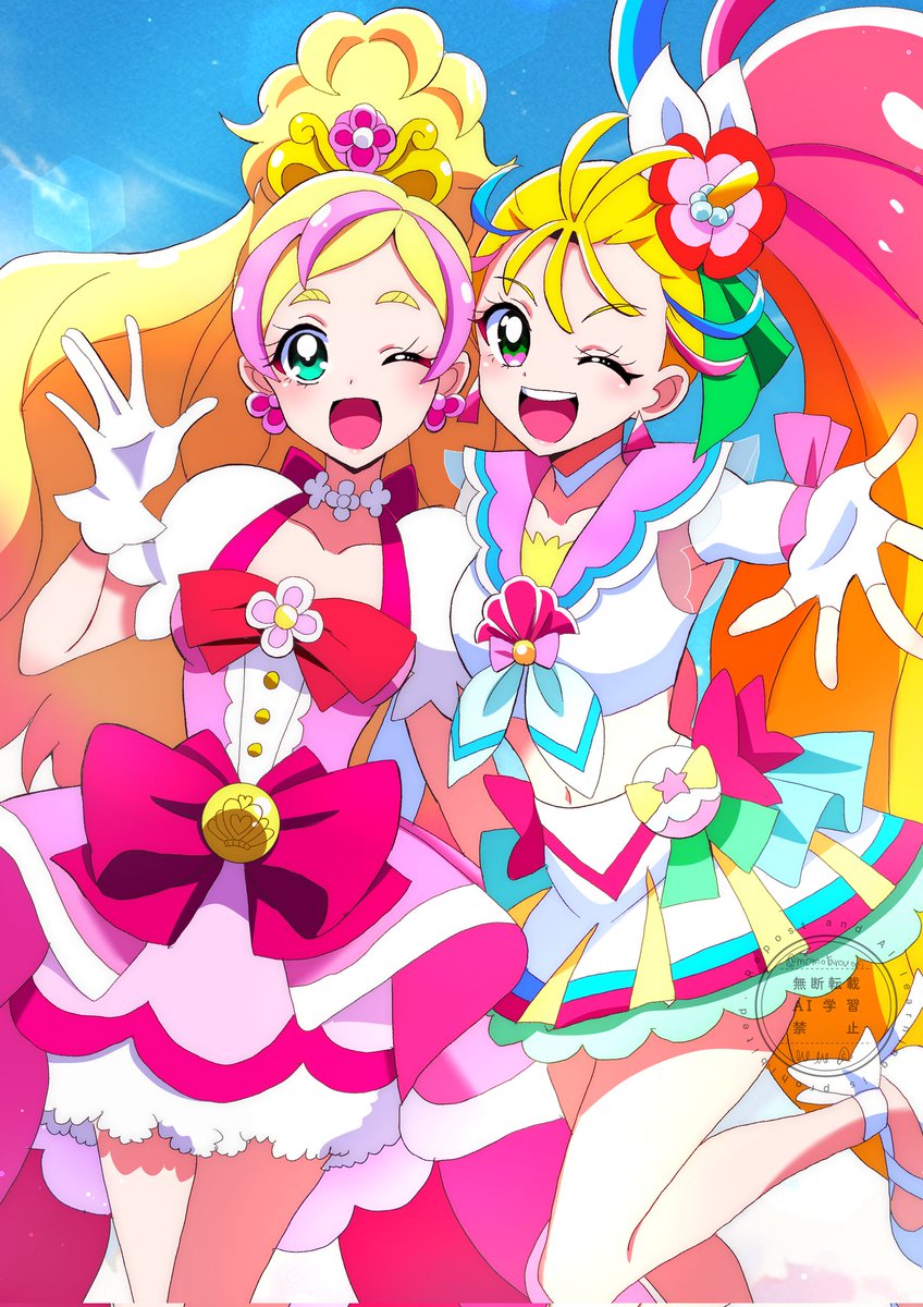 フローラ&サマー👸🌺 #一日一絵 #precure 912日目