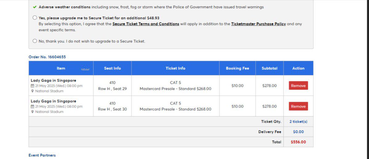 thatfearlessgal's tweet photo. caught in a bad romance with ticketmaster cos wth is that $10 booking fee 💀 https://t.co/RJ9Pc2f42h