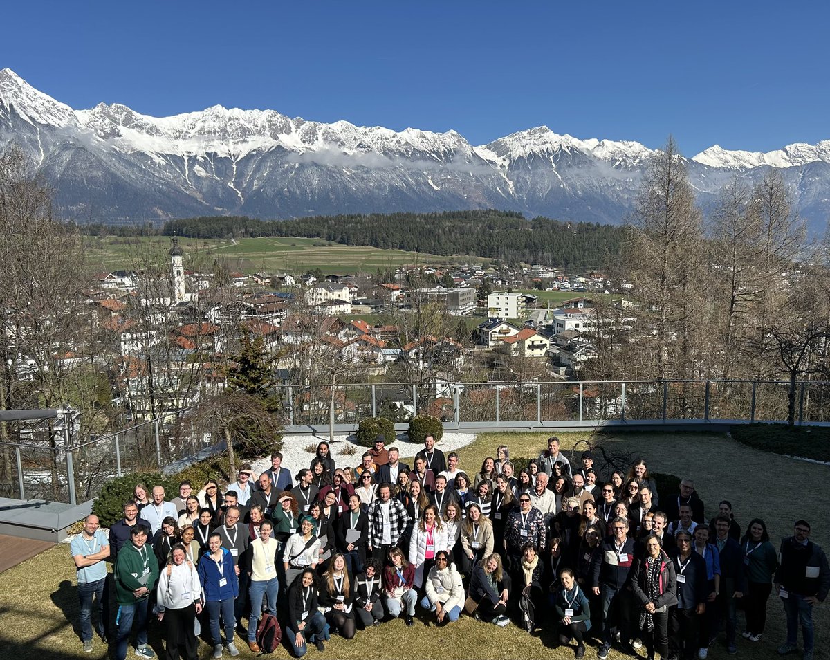 Perfect weather for a happy crowd in todays lunch break of the 4th European Stress Conference psych.mpg.de/4th-esc in Innsbruck/Mutters!