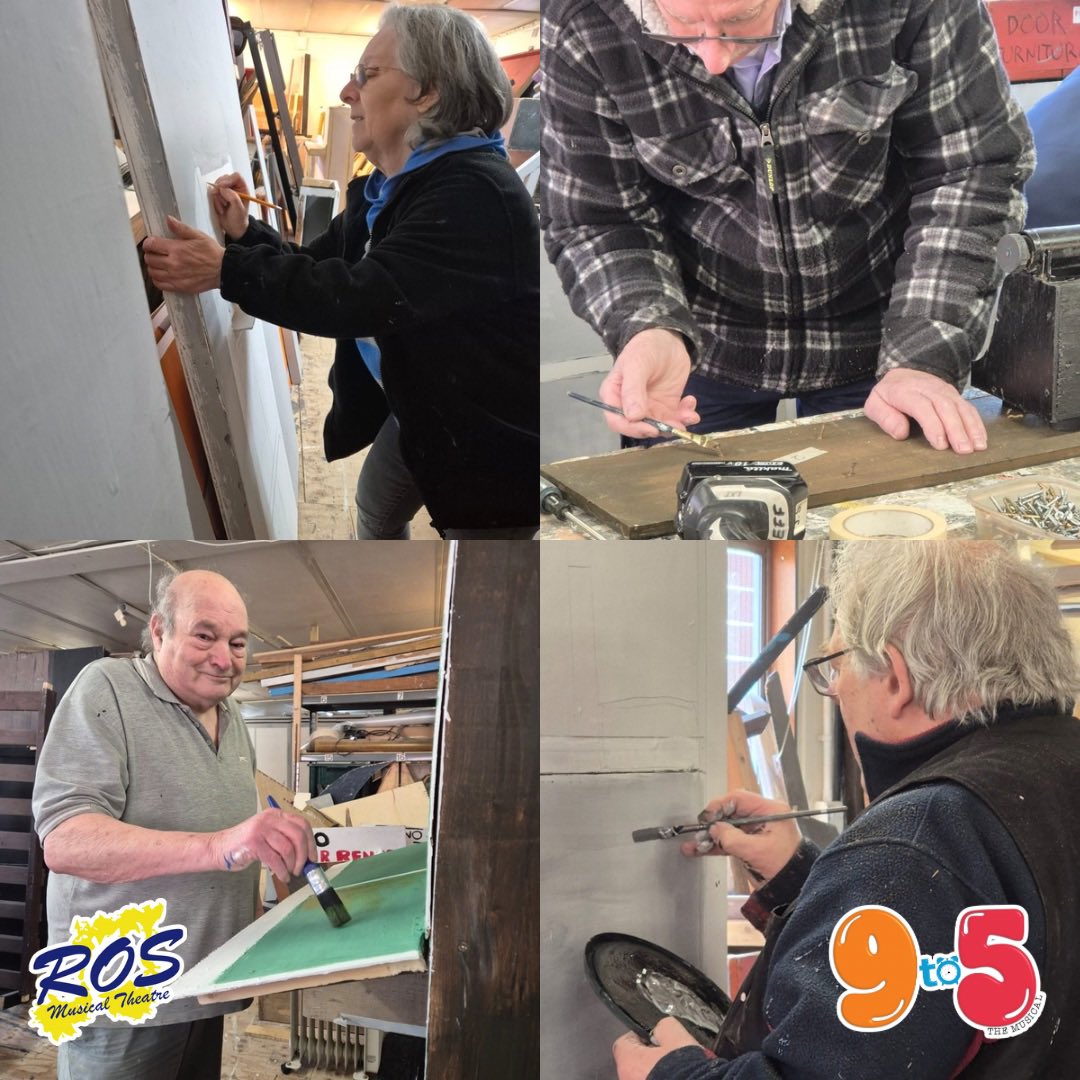 rosmusical's tweet photo. Some more behind the scenes pictures from our ABC gang 🔨

Check out our website for more details about ROS if you’d like to get involved! 
https://t.co/of43qHT2Zd
#rosmusicaltheatre #ruislipoperaticsociety #ros #musicaltheatre #amdram #hillingdon #ruislip #9to5 #9to5musical https://t.co/dz6xQV6g2s