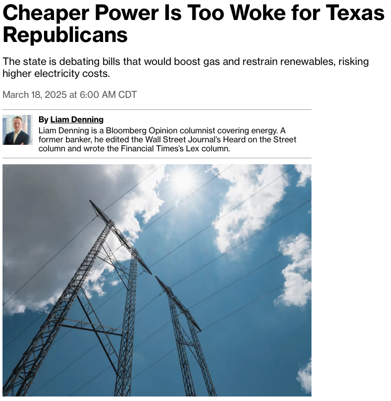 aeberman12's tweet photo. Soaring solar and battery capacity cut into peak power profits, squeezing gas plants.
But gas turbines are in short supply, with a three-year wait.
A new Texas law will tighten power supply even more.
https://t.co/ECqqM1Epnr
#AIEnergyConsumption #DataCenterEnergy #SustainableAI #GreenDataCenters #energy #EnergyTransition #ClimateActionNow #renewables #NetZero #EnergyStorage #ClimateCrisis #ClimateAction #GlobalWarming