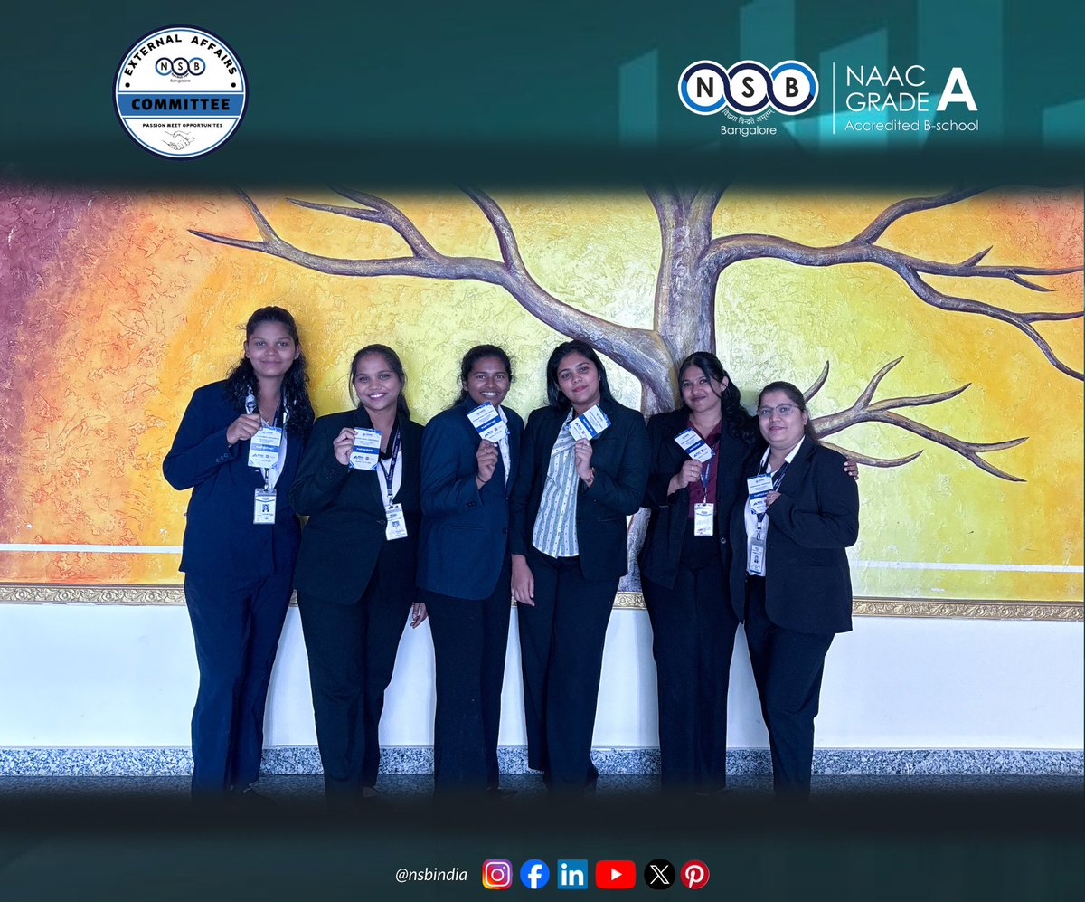 nsbindia's tweet image. On March 13 &amp;amp; 14, 2025, our students made their mark in the International Conference on Sustainable Finance and Accountancy, hosted by Christ (Deemed to be University), Bangalore under the theme &quot;Digital Finance &amp;amp; Technological Innovation.&quot; 

#NSBAcademy #FinanceForFuture