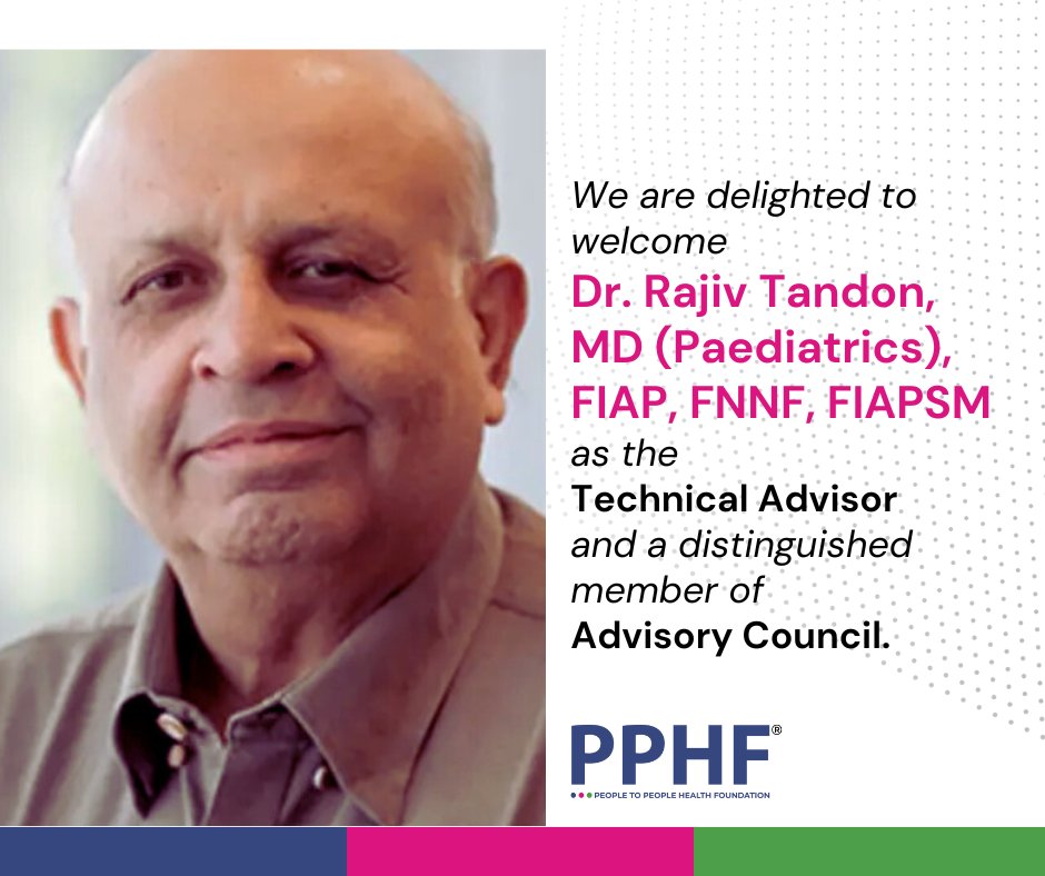 PPHF_Global's tweet photo. We are delighted to welcome Dr. Rajiv Tandon, MD (Paediatrics), FIAP, FNNF, FIAPSM, as the Technical Advisor to PPHF and a distinguished member of our Advisory Council.
Welcome aboard, Dr. Tandon!
#PPHF #PublicHealth #Leadership https://t.co/HgrA10O7TO