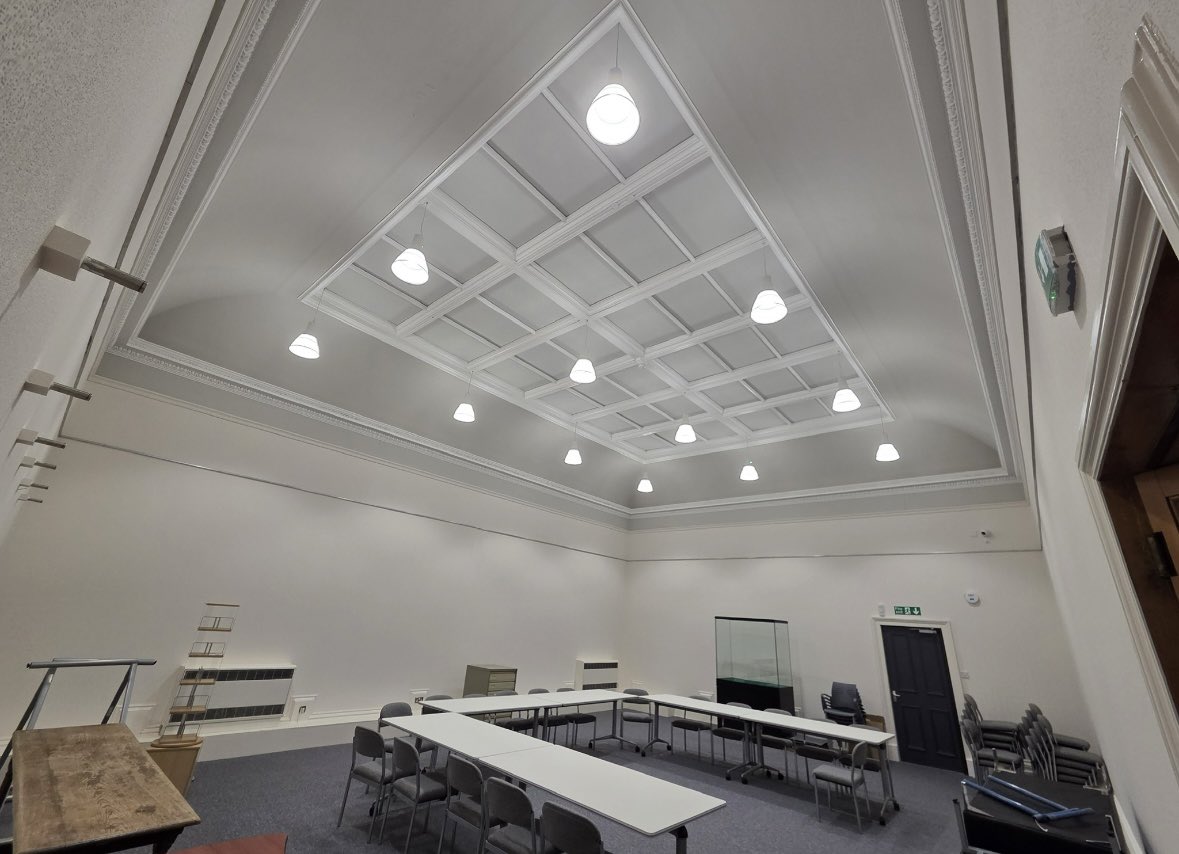 EWEdwardson's tweet photo. A recent lighting upgrade carried out by EWE working with Dextra Design for Arbroath Library.
The first Gallery will be used for Various functions including Weddings.
 
The second gallery will be the new Angus archives again which the public have access to.

Great work by all! https://t.co/pAUosHGwNz