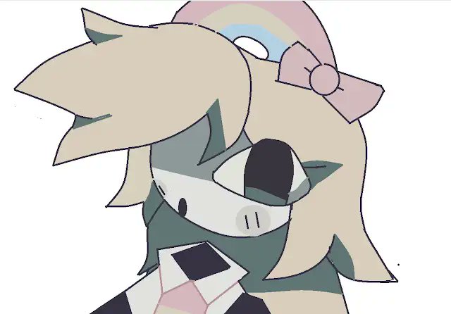 RubyFpe_'s tweet image. *Ruby Took off her Tv head Revealed herself* 

🎀:  Oh hello! It was getting kinda hot in there