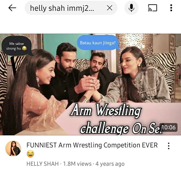 Today I randomly remembered that this video exists. 
 Brb rewatching it after two years!  😂
#HellyShah
#VishalVashishtha
#immj2