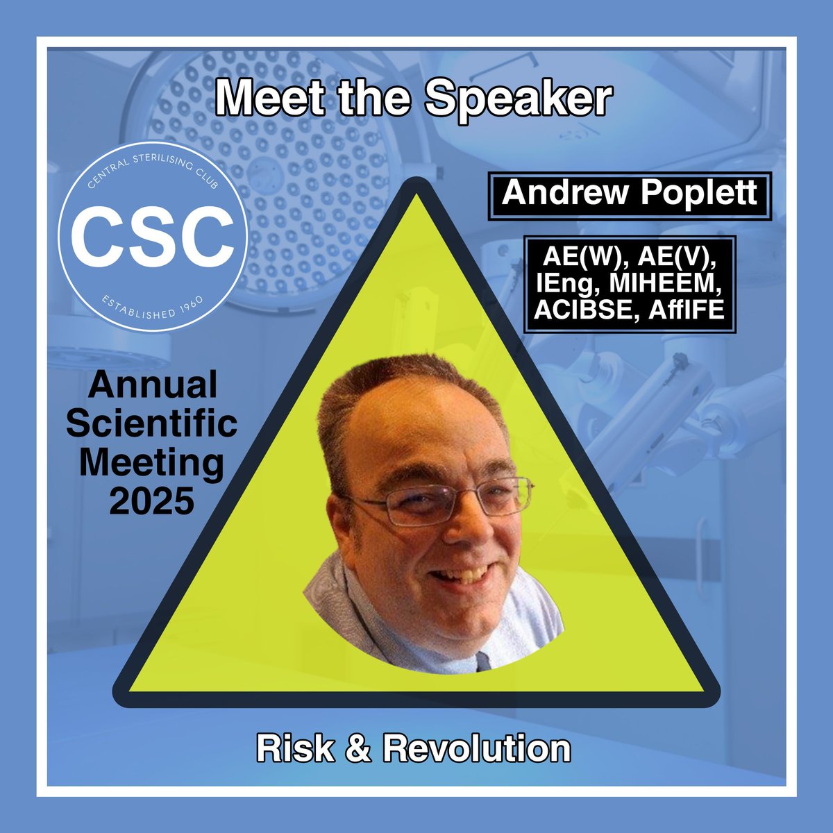 Come and hear Andrew Poplett talk about Ventilation risks in the era of sustainability at the CSC Annual Scientific Meeting. buff.ly/VFx8nzu