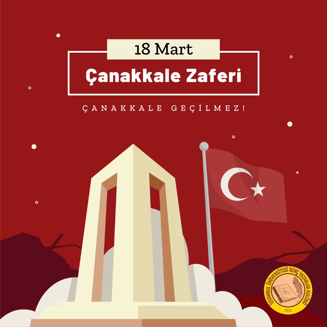 iugencyazarlar's tweet photo. Bu topraklar için gözünü kırpmadan can veren bütün şehitlerimizi, Çanakkale Zaferinin 110. Yıl dönümünde rahmet ve minnetle anıyoruz. 
#18martçanakkalezaferi https://t.co/qamXDQYwWs