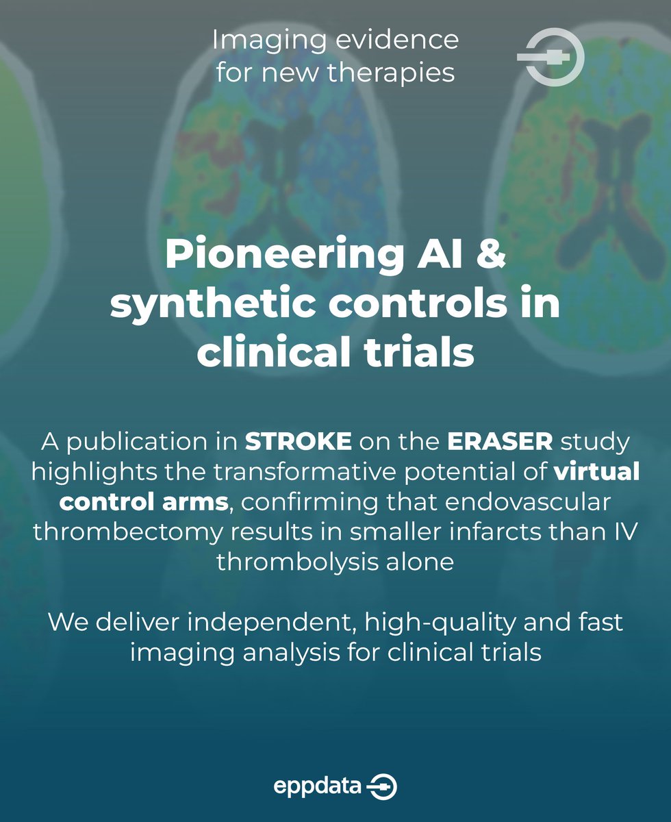 ERASER is the first mechanical thrombectomy study with a primary endpoint based on predictive analytics enabling intraindividual virtual comparisons.

This innovative study design paves the way for faster, more reliable evaluations in clinical trials.

#Stroke #NeuroIntervention