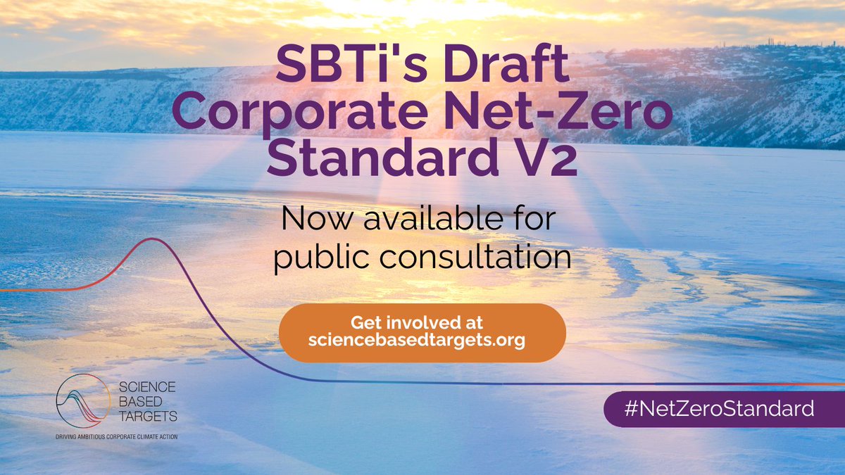 It’s here!

The draft Corporate Net-Zero Standard V2 is open for public consultation - and we encourage everyone to participate.

Head over to our website to learn more about the draft standard and respond to the public consultation: 
brnw.ch/21wRp8z