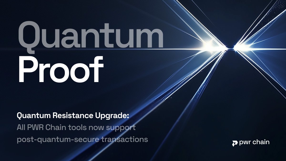 🚀 PWR Chain SDKs Now Support Post-Quantum Transactions! 🚀

We’re thrilled to announce that all PWR Chain SDKs now support post-quantum transactions, ensuring next-level security and future-proof cryptographic protection.

Developers can now build and deploy quantum-secure