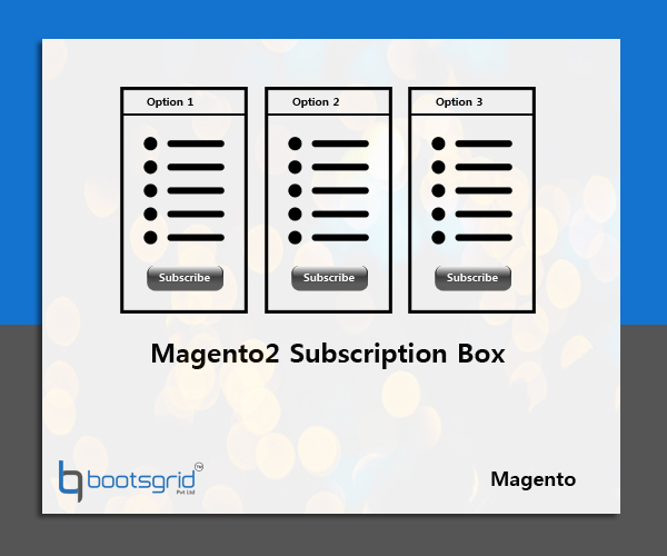 bootsgridtech's tweet image. 🚀 Unlock the full potential of your Magento 2 store with the Subscription Box Module! Customizable subscription plans to increase engagement💡
Start growing today!
bootsgrid.com/product/magent…
#Magento2 #MagentoExtension #SubscriptionBox