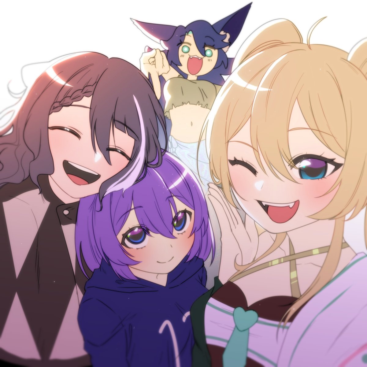 fabuufox's tweet photo. IRL group assembleeee I'm lazy to draw myself in the back orz
#OC https://t.co/QfTFO1lw00