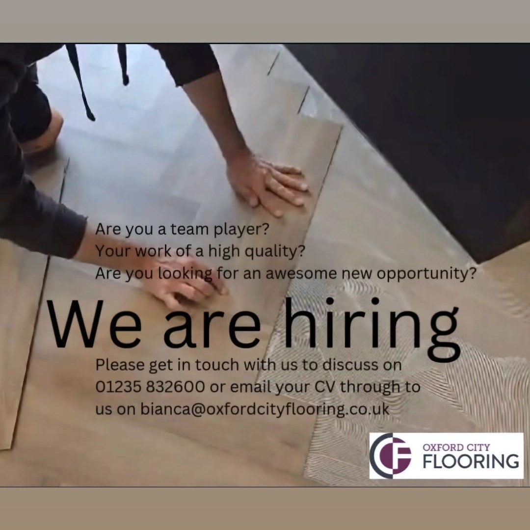 OxCityFlooring's tweet image. Job Alert!

Don't delay and miss out on this awesome opportunity to join our amazing team - get your CV in today!
bianca@oxfordcityflooring.co.uk

We're hiring!

#NewOpportunity #JoinOurTeam #floorfitter #flooring