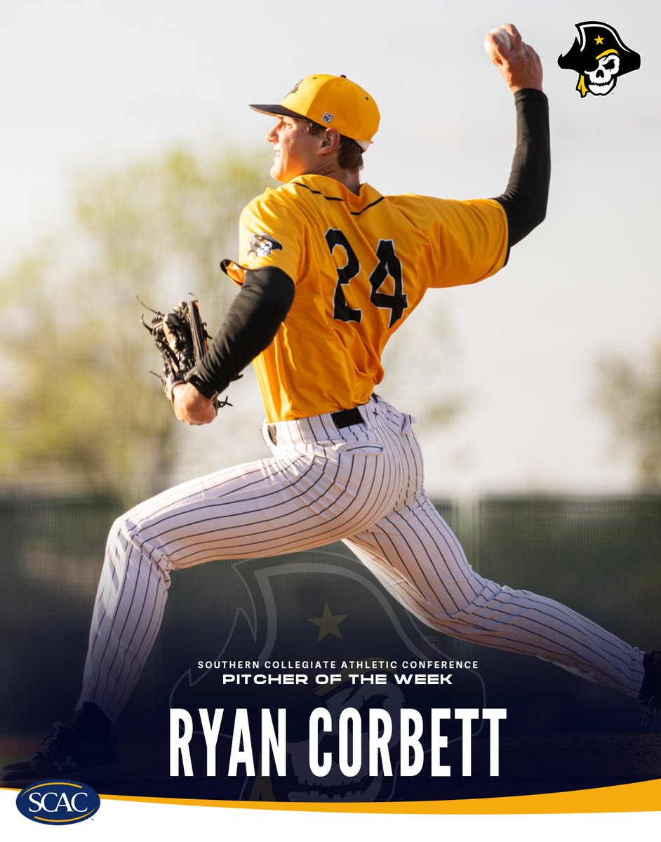SCAC (@scac_sports) on Twitter photo Congratulations to your week 6⃣ #SCACBsb Athletes of the Week!⚾️
Dillon McKee of <a href="/USTAthletics/">UST Athletics</a> (Hitter)
Ryan Corbett of <a href="/SUPirates/">Southwestern Pirates</a> (Pitcher)
📰| shorturl.at/g71Me
#SCACPride | #WhyD3 | #SCAC | #d3baseball Congratulations to your week 6⃣ #SCACBsb Athletes of the Week!⚾️
Dillon McKee of <a href="/USTAthletics/">UST Athletics</a> (Hitter)
Ryan Corbett of <a href="/SUPirates/">Southwestern Pirates</a> (Pitcher)
📰| shorturl.at/g71Me
#SCACPride | #WhyD3 | #SCAC | #d3baseball