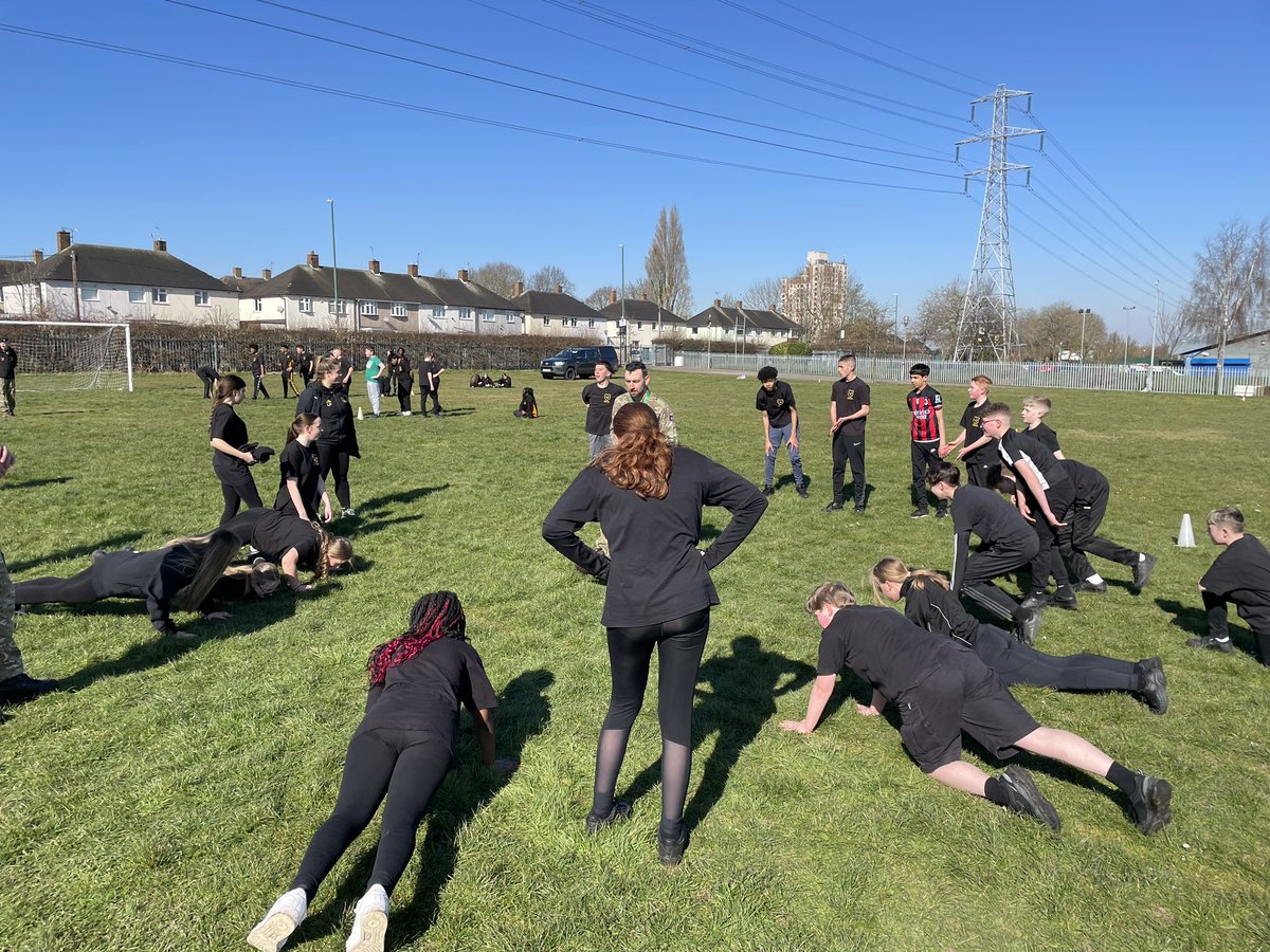 Great morning working with staff from the Army for a careers &amp; STEM session with year 9. Here are our students being put through their paces for the practical element! 🏃🏻‍♂️ 💪🏻

#WeAreProud