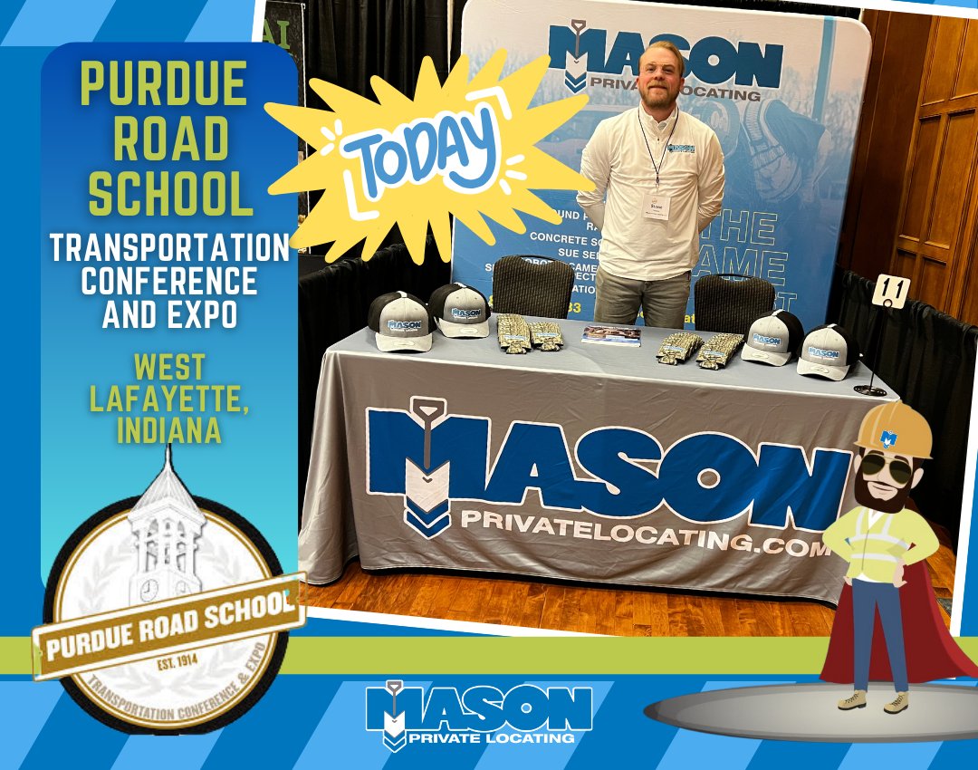 PrivateLocating's tweet image. Are you at the Purdue Road School Transportation Conference &amp;amp; Expo today? Be sure to stop by and say hello to #TeamMPL’s Stone Neese! 👋 With over 225 sessions across 19 technical tracks, this year’s event is packed with insights you won’t want to miss.
👉 Visit us at Booth #11!