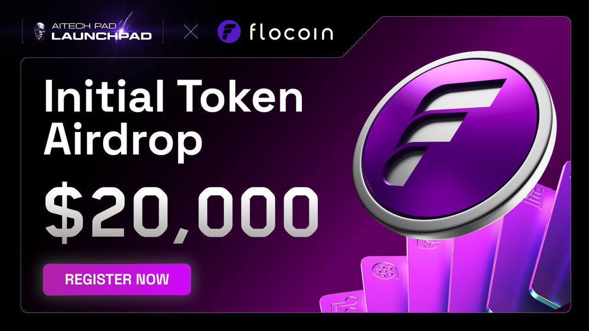 🌟 AITECH Pad x <a href="/eventfloHQ/">eventflo</a> - The First Initial Token Airdrop!

AITECH Pad is launching its first-ever Initial Token Airdrop, and we’re starting strong with $20,000 of $FloCo up for grabs!

✨ $FloCo isn’t just a token—it’s the backbone of eventflo, the world’s first AI and